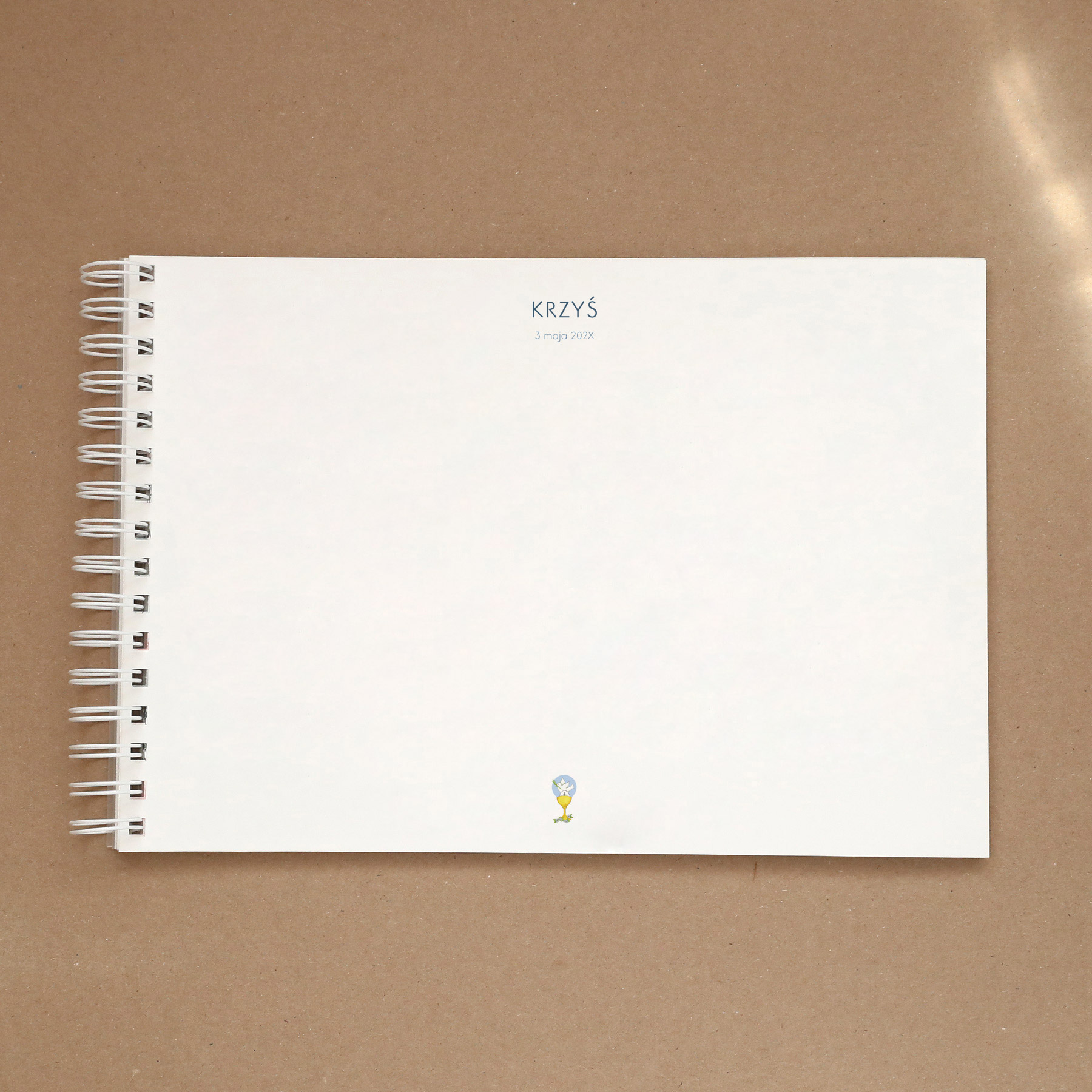 Księga gości na przyjęcie komunijne